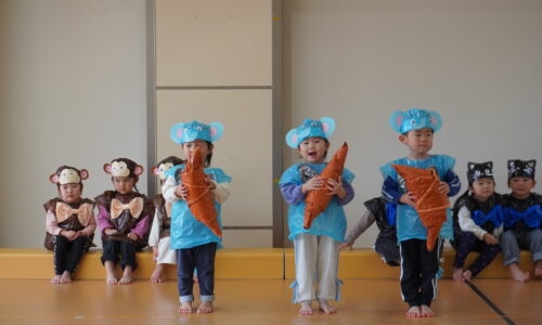 ０・１・２歳児発表会がありました